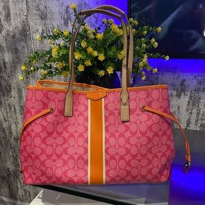 Authentic Coach Signature C Canvas Tote Bag